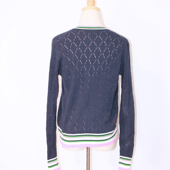 Brooks Brothers Navy Cable Knit Sweater Size (S) - Picture 2 of 4